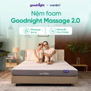 Nệm foam Goodnight Massage 2.0 (Hachi) giảm áp lực dày 15cm