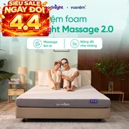 Nệm foam Goodnight Massage 2.0 (Hachi) giảm áp lực dày 15cm