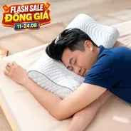 Gối foam Goodnight Nori 1.0 lượn sóng nâng đỡ cổ vai gáy