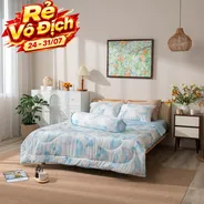 Bộ ga chun sợi gỗ thiên nhiên tencel Amando Aleena 5 chi tiết