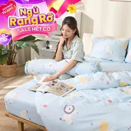 Bộ ga chun sợi gỗ thiên nhiên tencel Amando Aleena 4 chi tiết