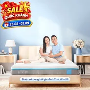 [BST Ngủ Mát] Nệm foam iComfy Coolax đa tầng thoáng mát, massage thư giãn dày 15cm