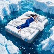 [BST Ngủ Mát] Nệm foam iComfy Coolax Mát Sâu Đa Tầng Massage Dày 15cm