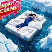 [BST Ngủ Mát] Nệm foam iComfy Coolax Mát Sâu Đa Tầng Massage Dày 15cm
