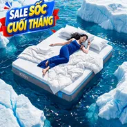 [BST Ngủ Mát] Nệm foam iComfy Coolax Mát Sâu Đa Tầng Massage Dày 15cm