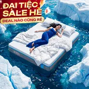 [BST Ngủ Mát] Nệm foam iComfy Coolax Mát Sâu Đa Tầng Massage Dày 15cm
