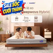Nệm lò xo Goodnight SleepWave Hybrid (Sleep Wave 4.0) giảm tiếng ồn dày 20cm