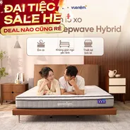 Nệm lò xo Goodnight SleepWave Hybrid (Sleep Wave 4.0) giảm tiếng ồn dày 20cm