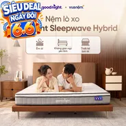 Nệm lò xo Goodnight SleepWave Hybrid (Sleep Wave 4.0) giảm tiếng ồn dày 20cm