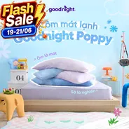 (BST Ngủ Mát) Ruột gối ôm êm ái hiện đại Goodnight Poppy chuẩn công thái học, phù hợp với cơ thể người Việt