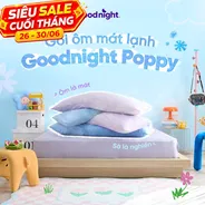 (BST Ngủ Mát) Ruột gối ôm êm ái hiện đại Goodnight Poppy chuẩn công thái học, phù hợp với cơ thể người Việt