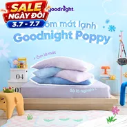 (BST Ngủ Mát) Ruột gối ôm êm ái hiện đại Goodnight Poppy chuẩn công thái học, phù hợp với cơ thể người Việt