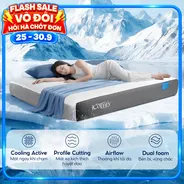 [BST Ngủ Mát] Nệm foam iComfy Coolax Plus Băng Lạnh Đa Tầng Dày 20cm
