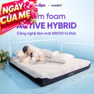 Nệm foam công nghệ Đức Goodnight Active Hybrid dày 20cm