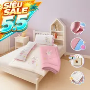 Bộ tấm trải trẻ em đi học Goodnight Deepsleep Thỏ TC002