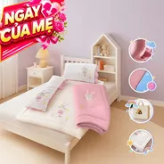 Bộ tấm trải trẻ em đi học Goodnight Deepsleep Thỏ TC002