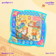 Khăn Goodnight Bandana lụa latin phiên bản linh vật