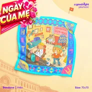 Khăn Goodnight Bandana lụa latin phiên bản linh vật