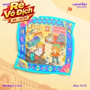 Khăn Goodnight Bandana lụa latin phiên bản linh vật