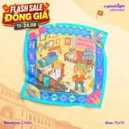 Khăn Goodnight Bandana lụa latin phiên bản linh vật
