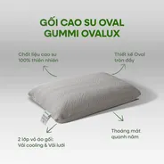 Gối cao su thiên nhiên Gummi Ovalux