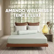 Bộ ga chun Amando Wellness Tencel Luxe Họa Tiết 4CT - Tencel 60S tinh tế