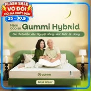 Nệm cao su Gummi Hybrid - công nghệ đa tầng, kháng khuẩn, siêu thoáng mát