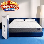 Nệm lò xo túi độc lập thế hệ mới Amando Goodnight Magic nâng đỡ êm ái 20cm