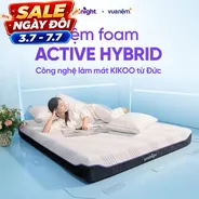 Combo làm mát: Đệm Foam Goodnight Active Hybrid