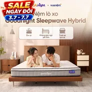 Combo sống chill: Đệm Lò xo Goodnight Sleep Wave Hybrid