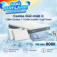Combo Giải nhiệt 2: Đệm Coolax - Tiết kiệm 808K