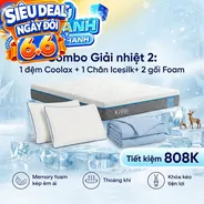 Combo Giải nhiệt 2: Đệm Coolax - Tiết kiệm 808K