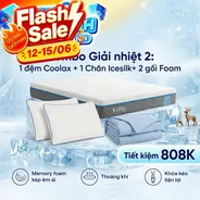 Combo Giải nhiệt 2: Đệm Coolax - Tiết kiệm 808K