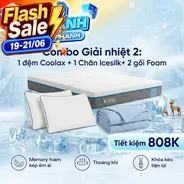 Combo Giải nhiệt 2: Đệm Coolax - Tiết kiệm 808K