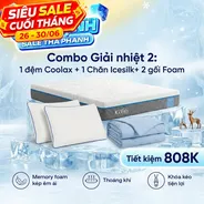 Combo Giải nhiệt 2: Đệm Coolax - Tiết kiệm 808K