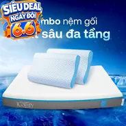 Combo Mát Sâu Đa Tầng: 1 đệm Coolax + 2 gối Nami