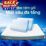 Combo Mát Sâu Đa Tầng: 1 đệm Coolax + 2 gối Nami