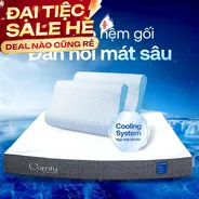 Combo Đàn Hồi Thoáng Khí: 1 đệm Cloud 2.0 + 2 gối Nami