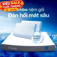 Combo Đàn Hồi Thoáng Khí: 1 đệm Cloud 2.0 + 2 gối Nami