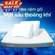 Combo Mát Sâu Đa Tầng 2: 1 đệm Coolax + 2 gối Sofy Air