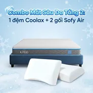 Combo Mát Sâu Đa Tầng 2: 1 đệm Coolax + 2 gối Sofy Air
