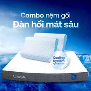 Combo Đàn Hồi Thoáng Khí 2: 1 đệm Cloud 2.0 + 2 gối Sofy Air