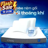 Combo Đàn Hồi Thoáng Khí 2: 1 đệm Cloud 2.0 + 2 gối Sofy Air