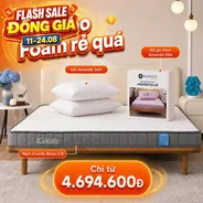 Combo rẻ quá 1: Đệm Foam iComfy Basic 2.0 kèm ga gối