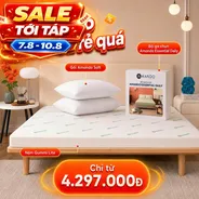 Combo Cao su siêu tiết kiệm: Đệm Cao Su Foam Gummi Lite kèm ga gối