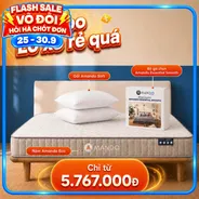 Combo Lò xo siêu tiết kiệm: Đệm lò xo Amando Eco kèm bộ ga chun