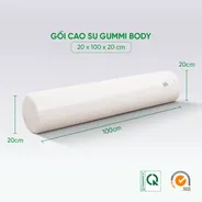 Gối ôm Cao su Gummi Body 100% thiên nhiên thoáng mát