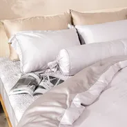 Bộ chăn ga phủ chần lụa tencel cao cấp Amando Élan 5 chi tiết (TC001 và TC005)