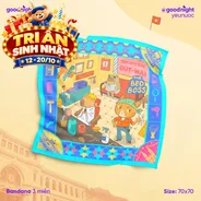 Khăn Goodnight Bandana lụa latin phiên bản linh vật