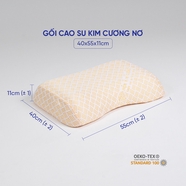 Gối Cao Su Kim Cương Nơ